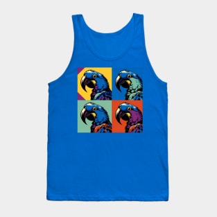 Pop Hyacinth Macaw Art - Cool Birds Tank Top